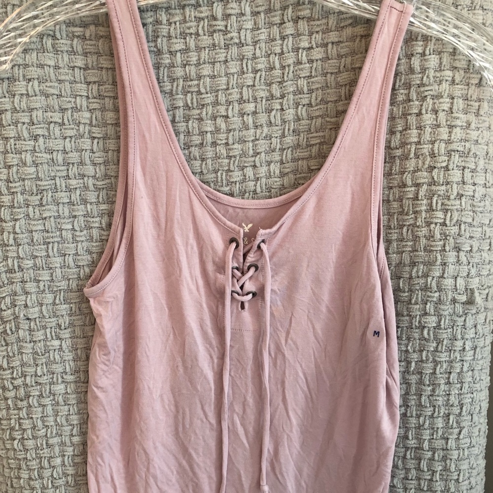 American eagle women’s pink tank top